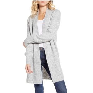 Chelsea28 Open Front Long Cardigan
